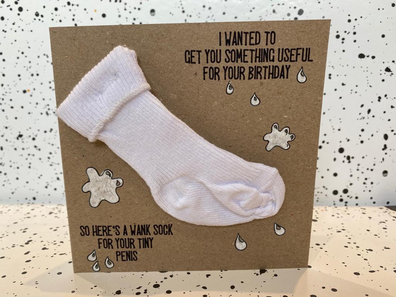Birthday Sock card for him Etsy