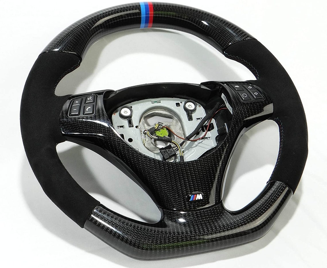 BMW E60 E61 E63 Carbon Alcantara Steering Wheel Etsy