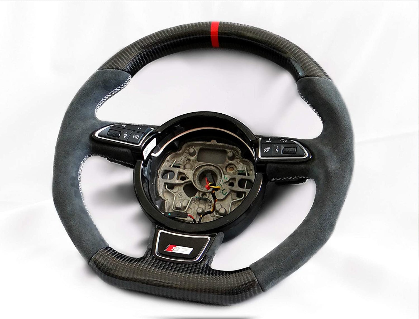 Audi A7 S7 RS7 Carbon Alcantara Steering Wheel with Paddle Etsy