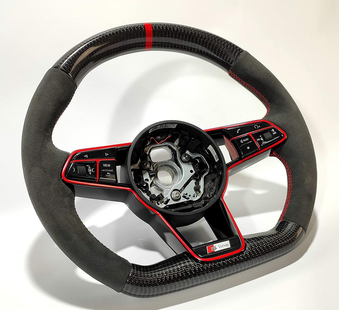 Audi R8 TT S RS 15 Carbon Alcantara Steering Wheel with Etsy