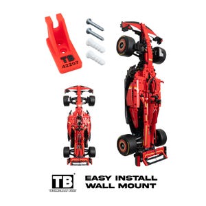 Vertical Wall Mount for LEGO Ferrari SF-24 F1 Car-42207