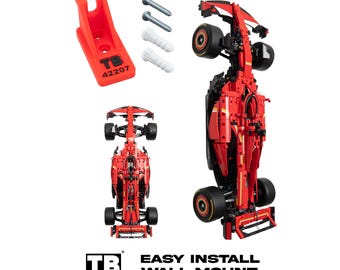 Vertical Wall Mount for LEGO Ferrari SF-24 F1 Car-42207