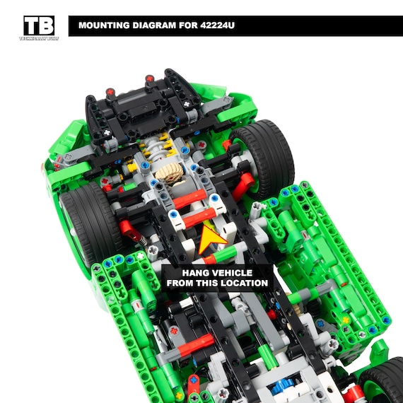 AO♡ Upside Down Wall Mount for LEGO Technic Porsche 911 GT3 R REXY AO