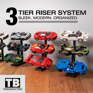 3 Tier Riser Display for LEGO Speed Champions