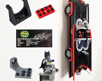 Vertical Wall Mount for LEGO Batman The Classic TV Series Batmobile-76328