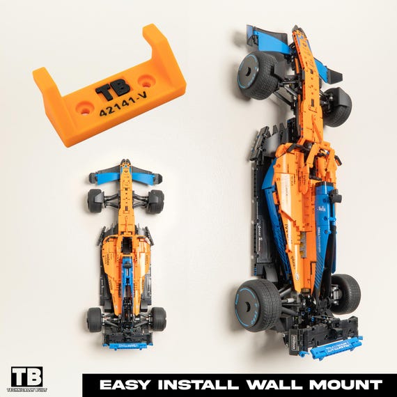 Vertical Wall Mount for LEGO McLaren F1 Wall Mount-42141