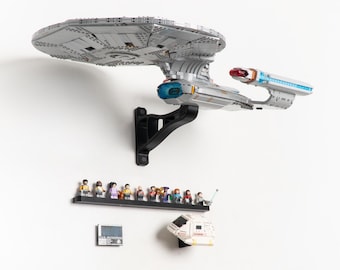 Horizontal Wall Mount for LEGO Star Trek: U.S.S. Enterprise NCC-1701-D-10356
