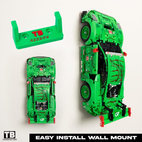 Vertical Wall Mount for LEGO Technic Porsche 911 GT3 R REXY AO