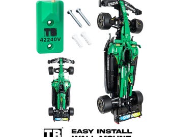 Vertical Wall Mount for LEGO Technic Aston Martin Aramco AMR25 F1 Car-42240