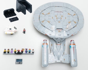 Vertical Wall Mount for LEGO Star Trek: U.S.S. Enterprise NCC-1701-D-10356