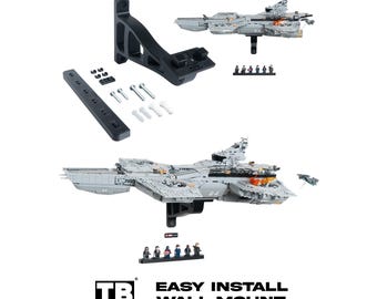 Horizontal Wall Mount Compatible with LEGO Shield Helicarrier-76354