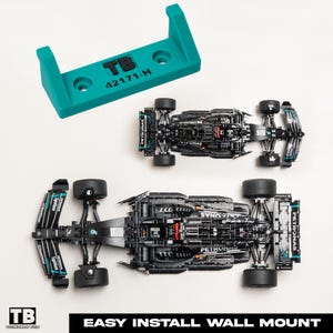 Horizontal Wall Mount for LEGO Technic Mercedes AMG F1 - 42171