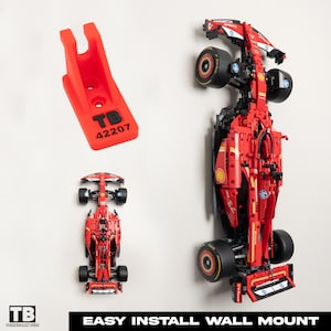Verticale muurbevestiging voor LEGO Ferrari SF-24 F1 Car-42207
