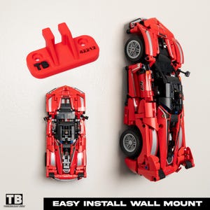 Verticale muurbevestiging voor LEGO Ferrari FXX K (42212)