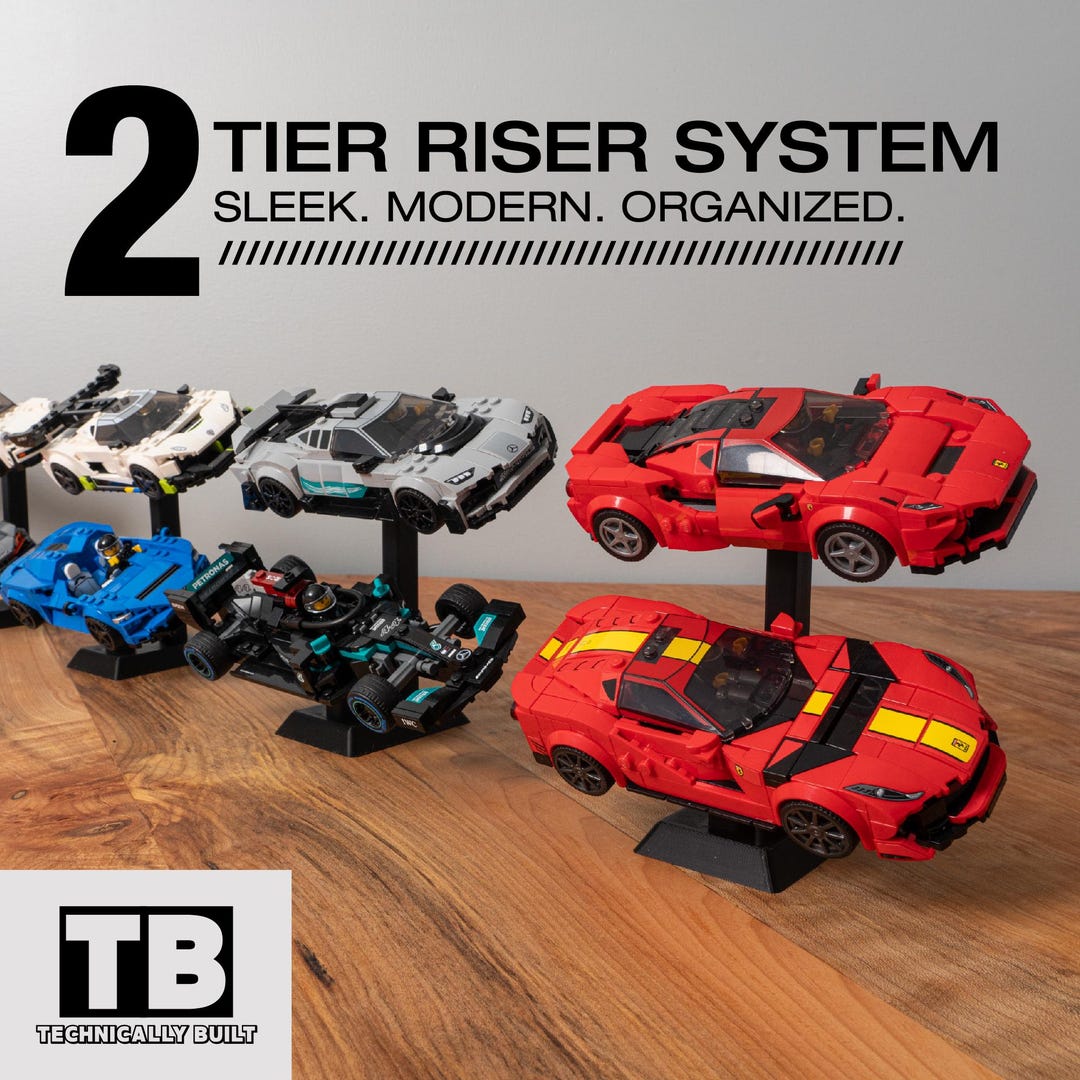 2 Tier Riser Display for Lego Speed Champions - Etsy
