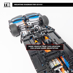 Vertical Wall Mount for LEGO McLaren F1 Wall Mount-42141 image 5