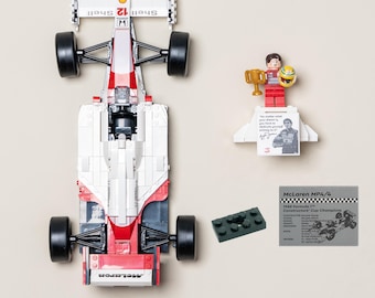 Soporte de pared para LEGO Icons McLaren MP4/4 y Ayrton Senna - 10330