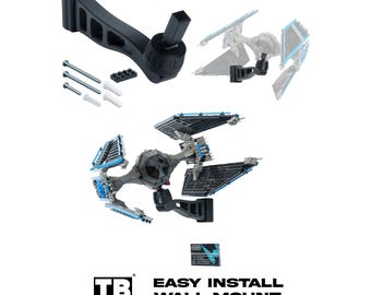 Cobra Arm Wall Mount Compatible With Lego UCS Star Wars TIE Interceptor-7181