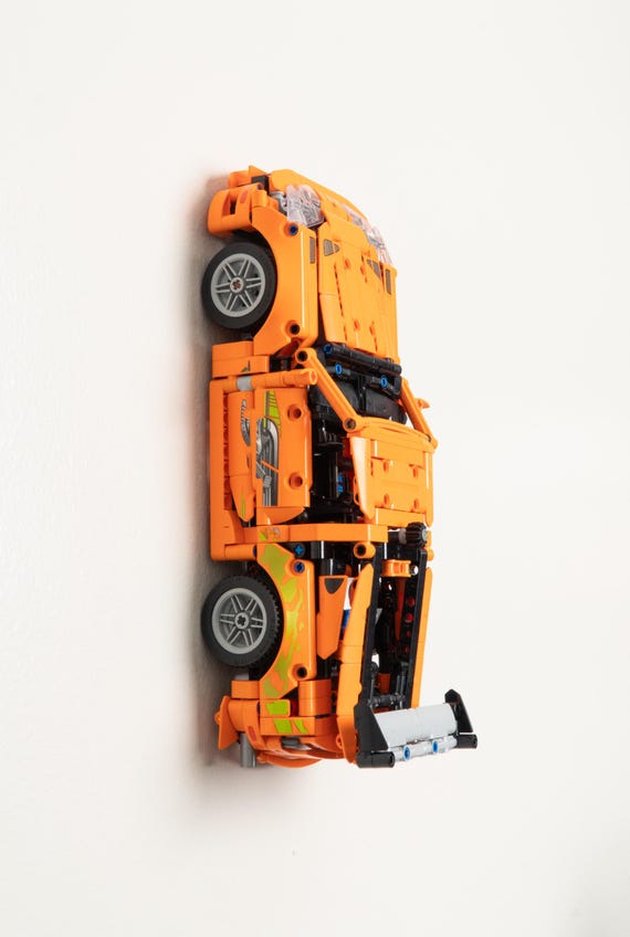 Toppik 豪華セット Wall Mount for LEGO Technic Fast and Furious Toyota Supra MK4