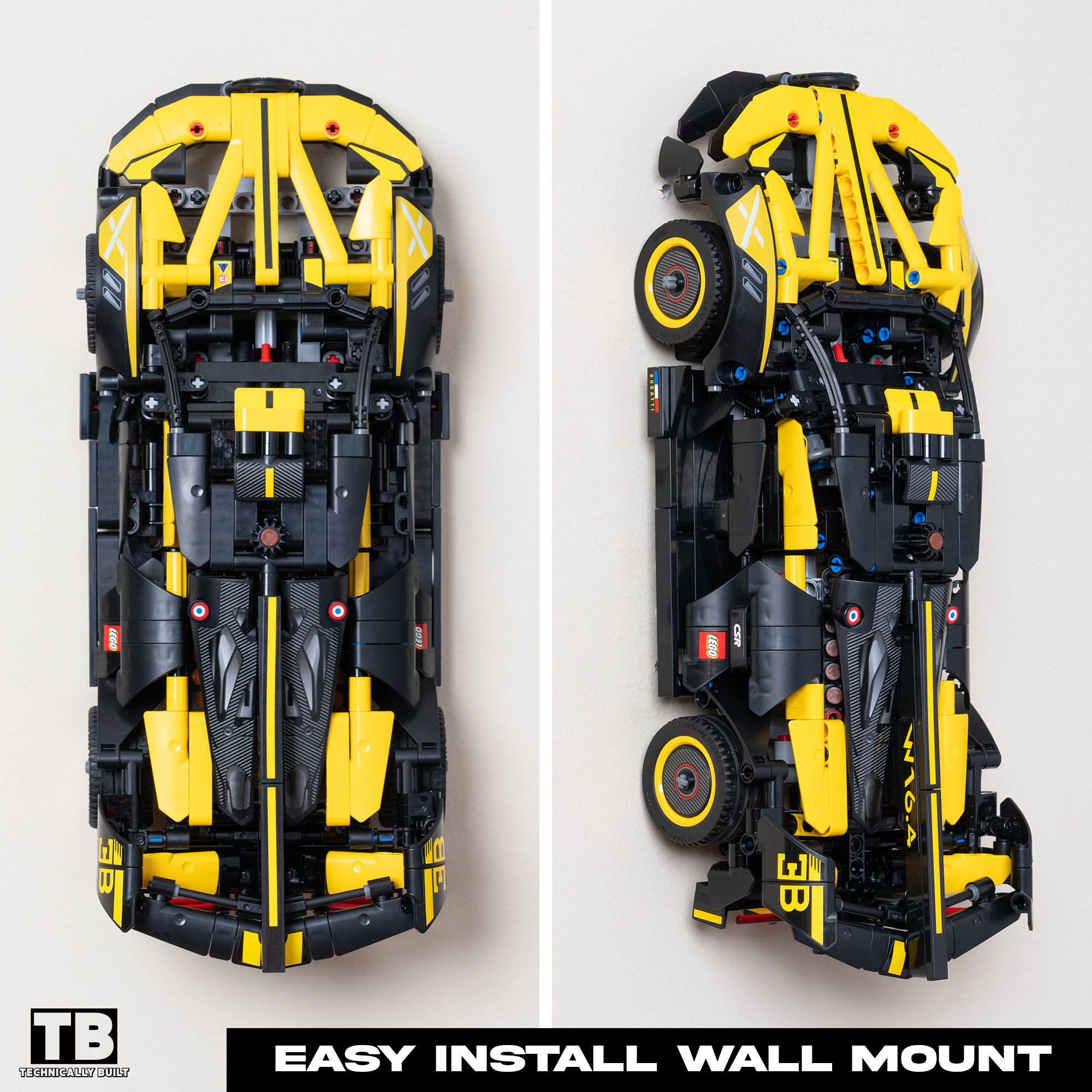 シェル付きイカット Wall Mount for LEGO Technic Bugatti Bolide-42151/42162 - Etsy