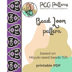 Ouija bead loom pattern - bead loom bracelet pattern