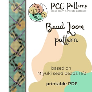 Dragonfly Bead Loom Bracelet Pattern – Miyuki Seed Beads (PDF Pattern)