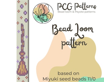 Witch Broom Bead Loom Bracelet Pattern - Halloween Jewelry (PDF Pattern)