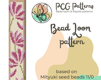Air Flowers Bead Loom Pattern - DIY Bracelet (PDF Pattern)