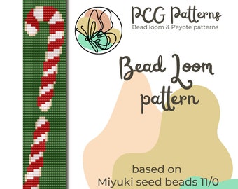 Zuckerstangen-Webband-Armband-Muster (PDF-Muster)