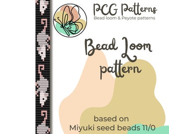 Thin possum bead loom pattern - narrow bead loom bracelet pattern