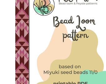 Wzór na bransoletkę z koralików inspirowanych rodzimymi Indiami – koraliki Miyuki Seed Beads (wzór w formacie PDF)