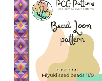 Native Inspired Bead Loom Bracelet Pattern - Summer Vibes (PDF Pattern)