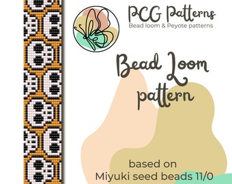 Happy Skulls Bead Loom Bracelet Pattern – Halloween DIY (PDF Pattern)