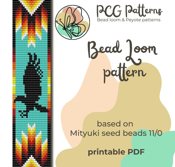 Native Inspired Bead Loom Pattern Eagle Flight Loom Bracelet Pattern Etsy