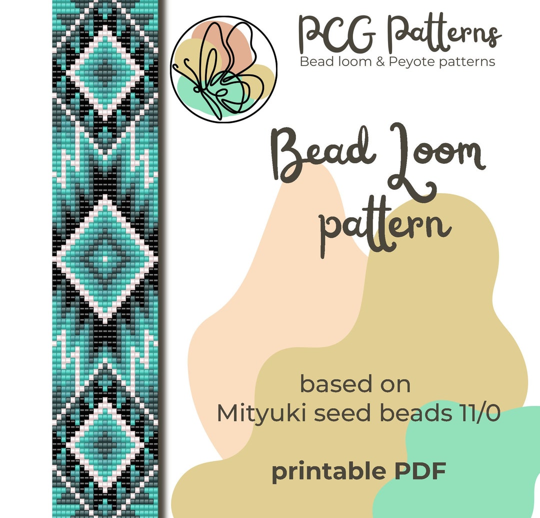 Native Inspired Bead Loom Pattern Song of the Ocean Moon Loom Bracelet
