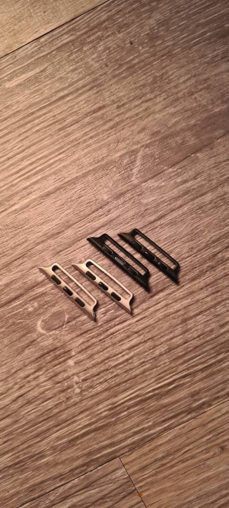 Stainless Steel Apple Watch Strap Adapters – Seamless Compatibility for Bands, Connectors for Series 6, SE, 5, 4, 3, 2, 1 image 4