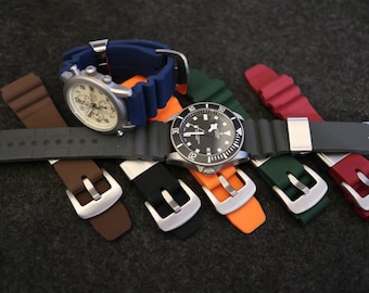 Correas de caucho de alta calidad para relojes: correas cómodas, duraderas y elegantes para relojes de pulsera