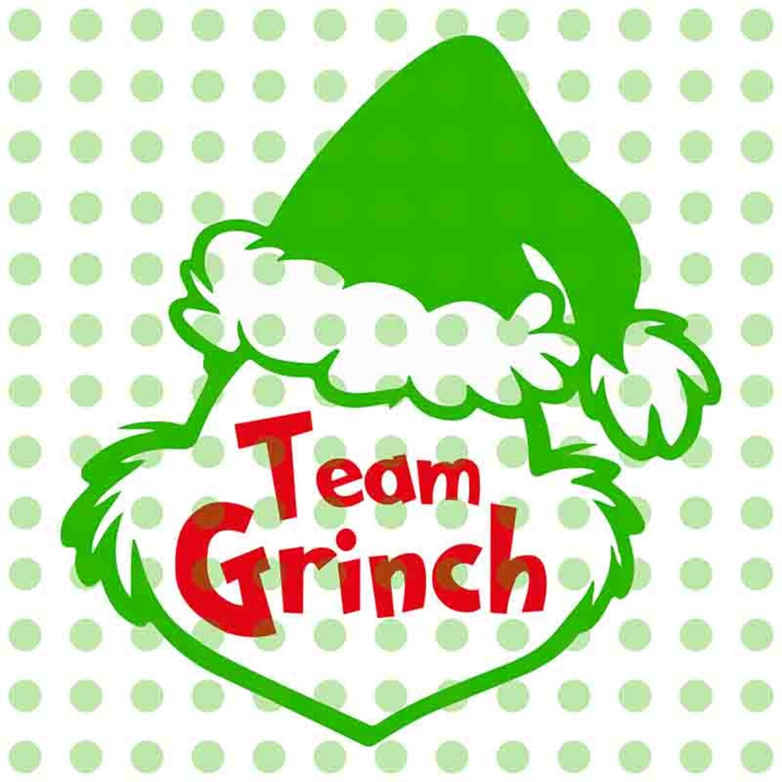 Team Grinch Christmas Svg Dxf Cricut Silhouette Cut File Etsy