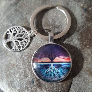 Tree of life keyring