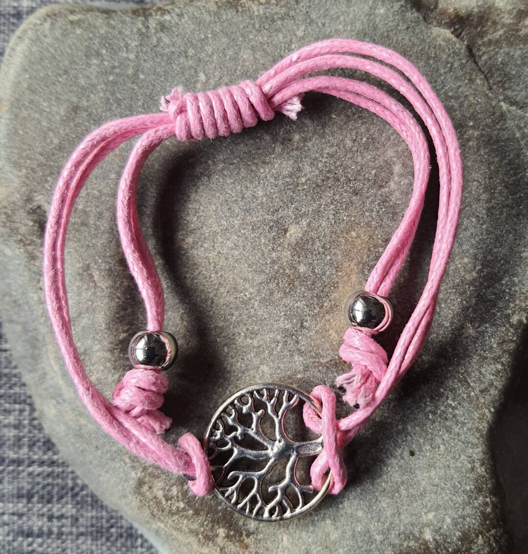 Tree of Life Braided Cotton Bracelet - Etsy Australia