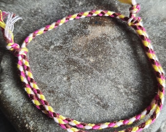 Bracciale intrecciato tibetano - yoga - meditazione