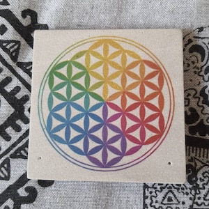 Incense holder / burns incense flower of life