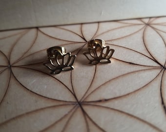 Pendientes de flor de loto