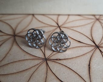Pendientes flor de la vida