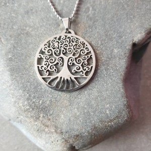 Stainless Steel Tree of Life Pendant