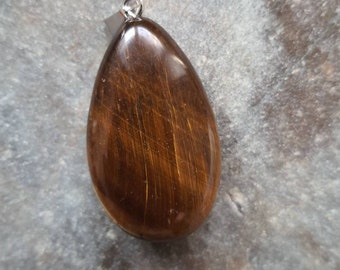 Tiger eye pendant 4 cm