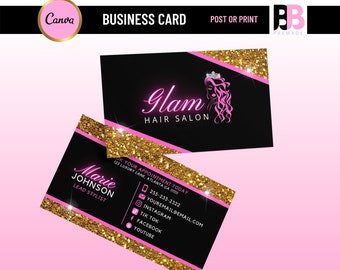 Hair Business Cards Etsy