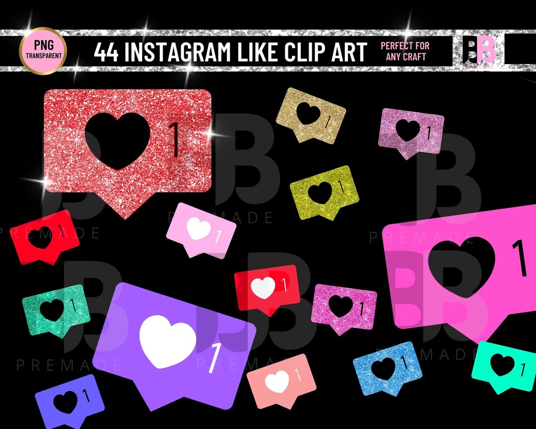 Instagram Icons, Instagram Like Icons, Instagram Likes, Instagram - Etsy