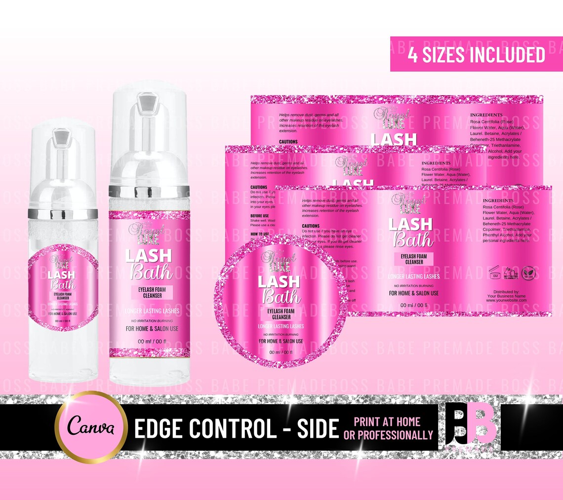 DIY LASH LABELS Lash Cleanserlash Shampoo Lash Labels Lash Etsy UK