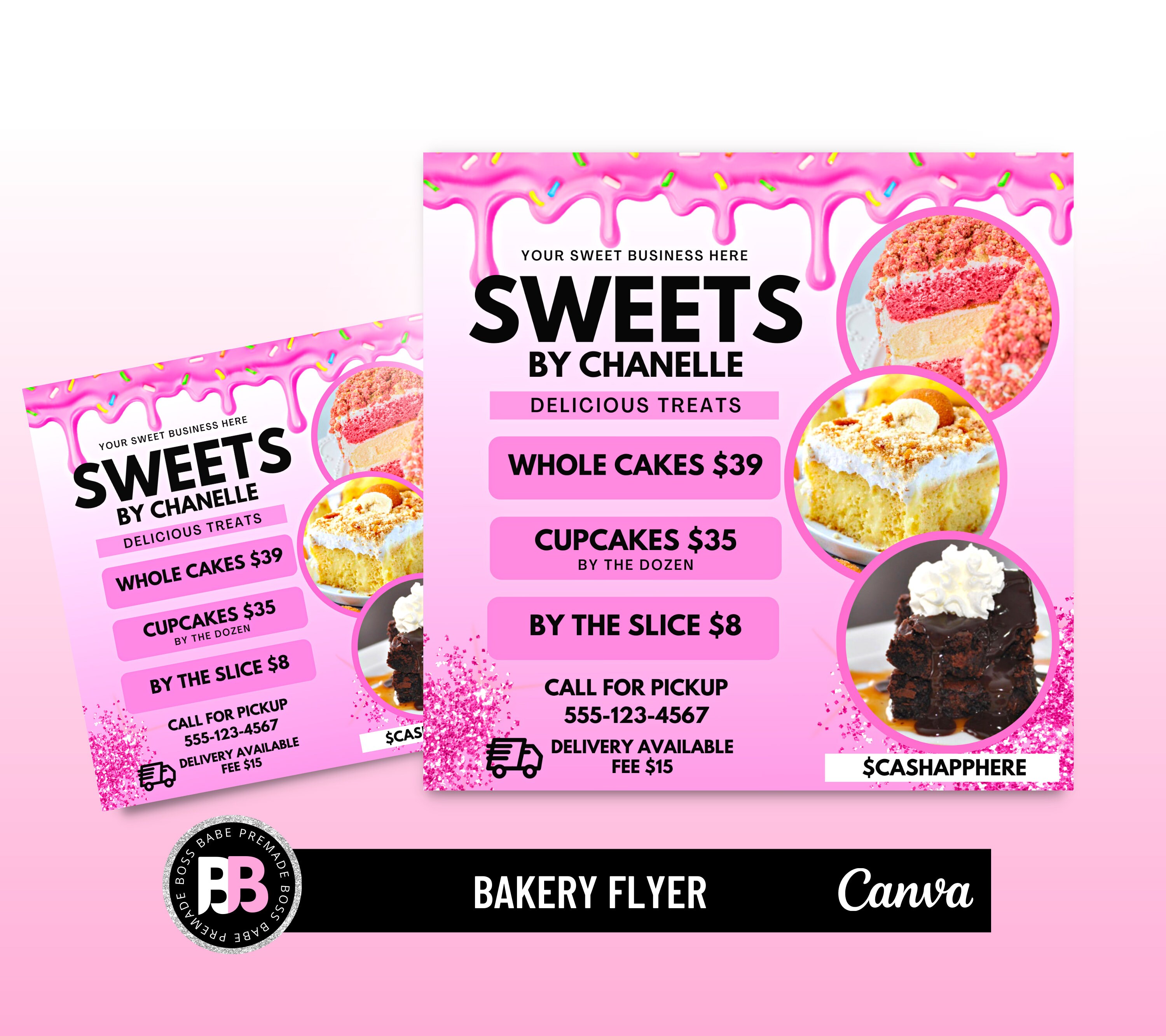 Bakery Pricelist Flyer Bakery Menu Cake Flyer Treats Flyer - Etsy